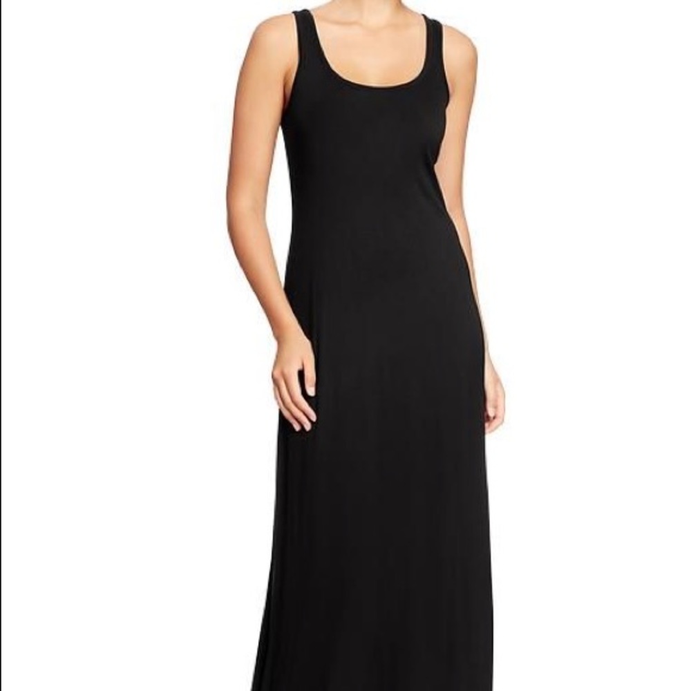Black maxi dress
